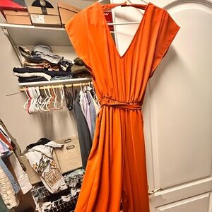 a new day Bold Orange Backless Dress